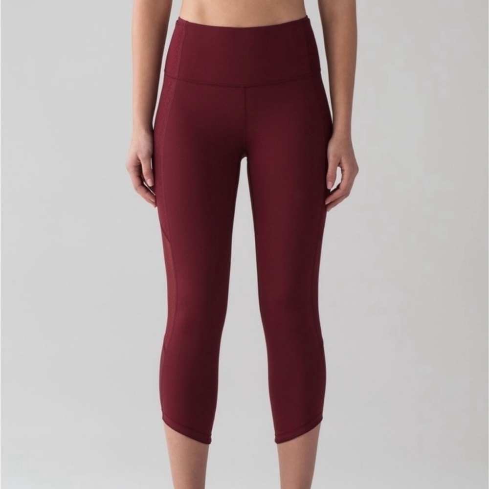 Lululemon Body Con Tight Deep Rouge Size 2